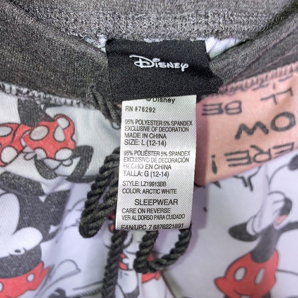 Disney PJ Shorts Woman’s Size L - Picture 3 of 7